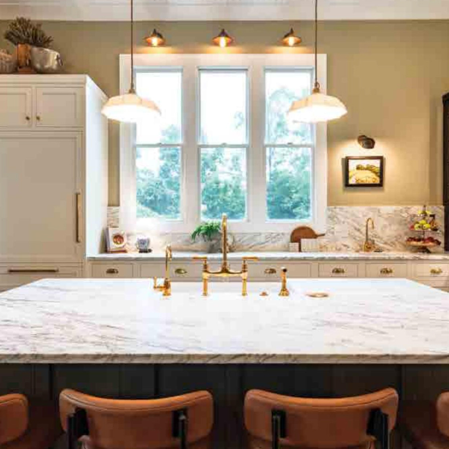 Contemporary kitchen cabinetry and shelving